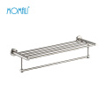 bathroom accessories towel racks brushed SUS304 single towel bar shelf wall mounted